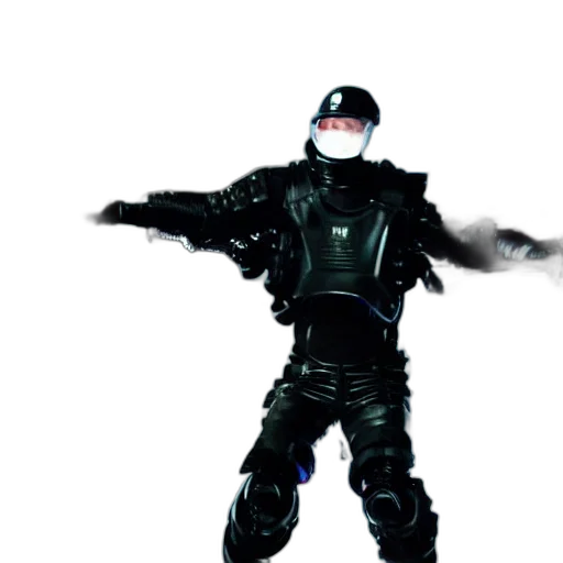 robot, concept art, 3d render, outer space transparent PNG cut-out