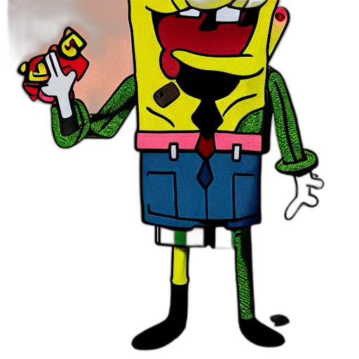 robot, jacket, staff, face transparent PNG cut-out