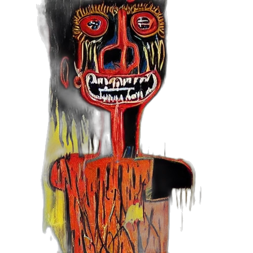 mask, face, creature, staff transparent PNG cut-out