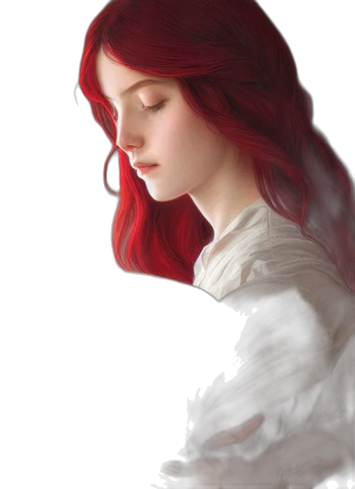 dress, face, crown, hair, photorealistic, fantasy art, oil painting, watercolor transparent PNG cut-out
