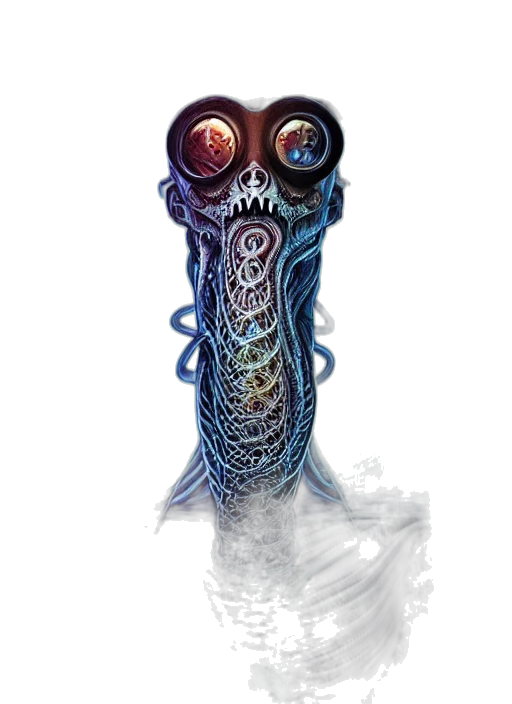 creature, staff, robot, mask transparent PNG cut-out