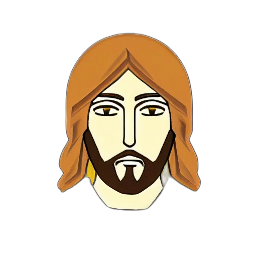 face, cartoon, pixel art, photorealistic transparent PNG cut-out