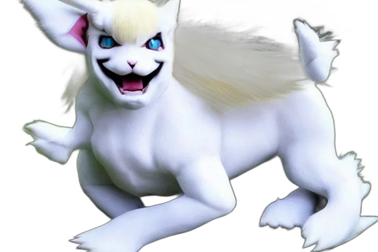 animal, creature, 3d render, concept art, fantasy art, real, life, absol transparent PNG cut-out