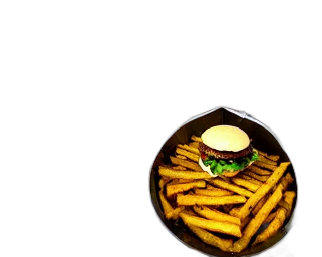 food, crown, 3d render, photorealistic transparent PNG cut-out