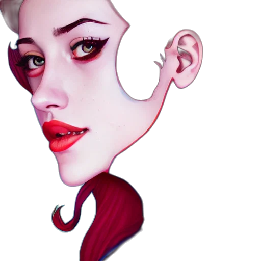 face, mask, concept art, photorealistic transparent PNG cut-out