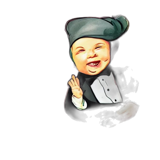 face, hat, photorealistic, cartoon transparent PNG cut-out