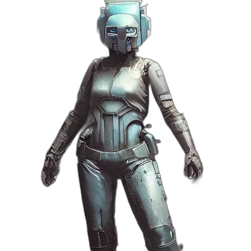 robot, mask, staff, weapon transparent PNG cut-out