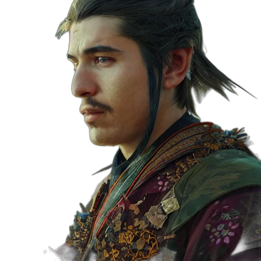 face, staff, dragon, crown transparent PNG cut-out
