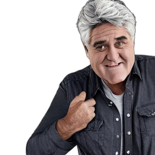 hat, hair, face, jacket, photo, jay, leno, very transparent PNG cut-out