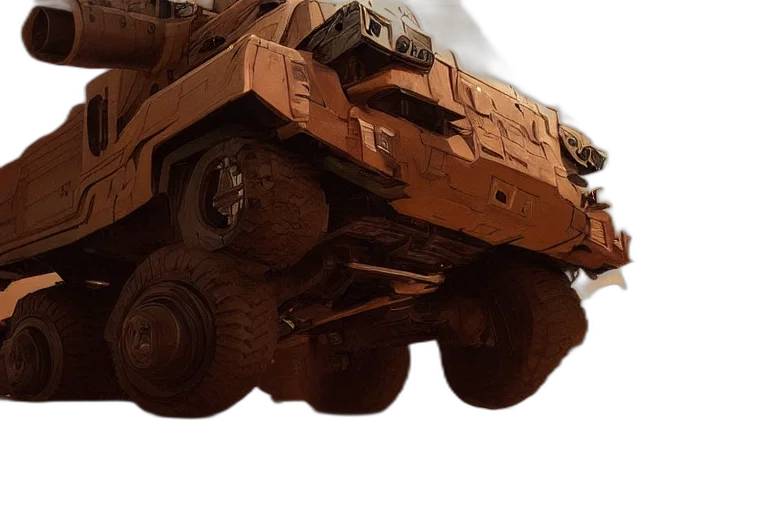 car, robot, weapon, concept art transparent PNG cut-out