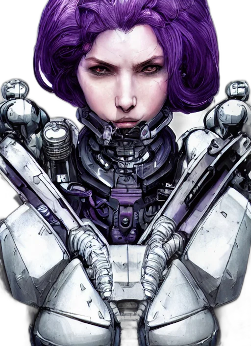 robot, face, cyberpunk, comic book art, concept art, fantasy art, close, portrait transparent PNG cut-out