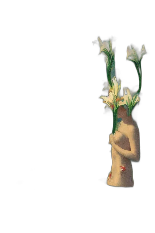 flower, crown, mask, staff transparent PNG cut-out