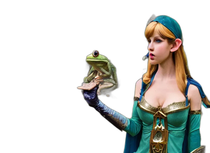 dress, hat, concept art, 3d render transparent PNG cut-out