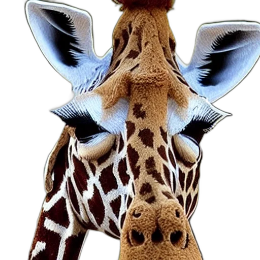 animal, creature, staff, umbrella, photorealistic, 3d render, concept art, giraffe transparent PNG cut-out