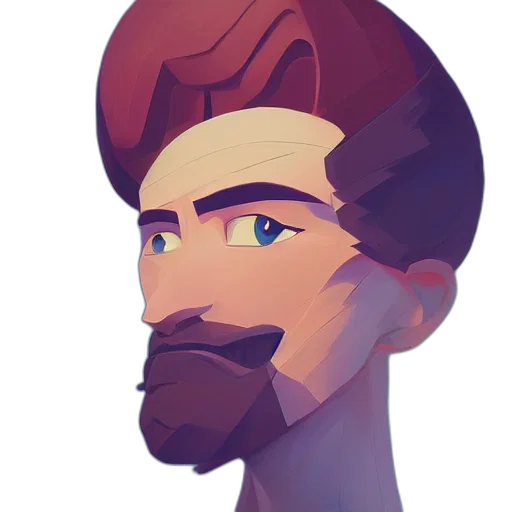 face, crown, hat, staff transparent PNG cut-out