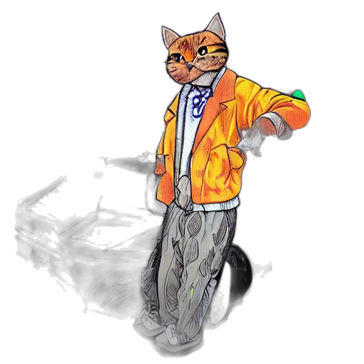 jacket, staff, animal, concept art transparent PNG cut-out