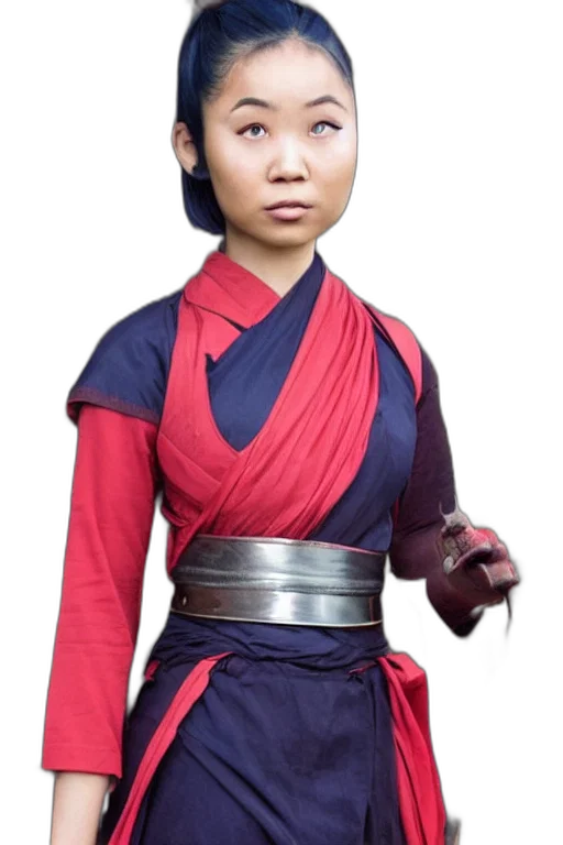 staff, face, dress, photorealistic transparent PNG cut-out