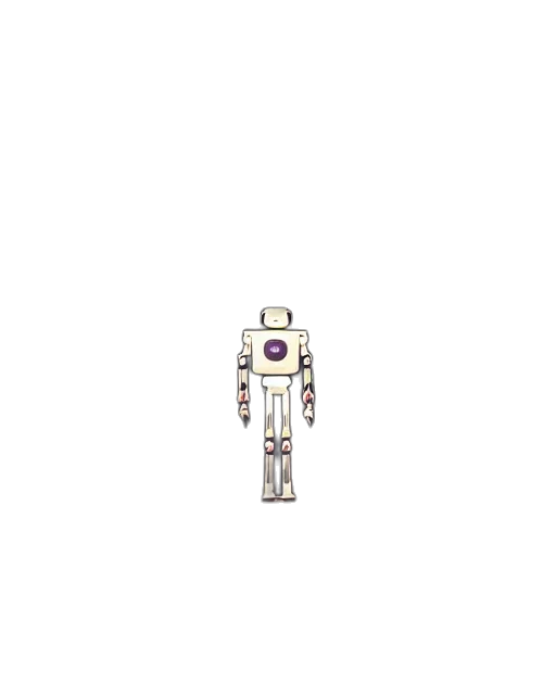 robot, creature, staff, animal transparent PNG cut-out
