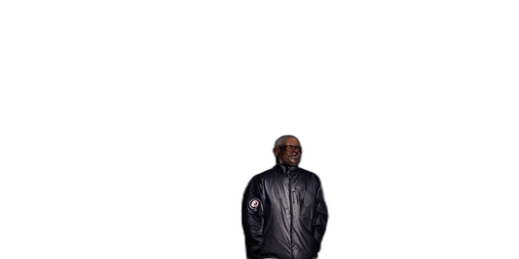 jacket, staff, umbrella, face transparent PNG cut-out
