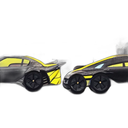 car, concept art, 3d render, photorealistic transparent PNG cut-out