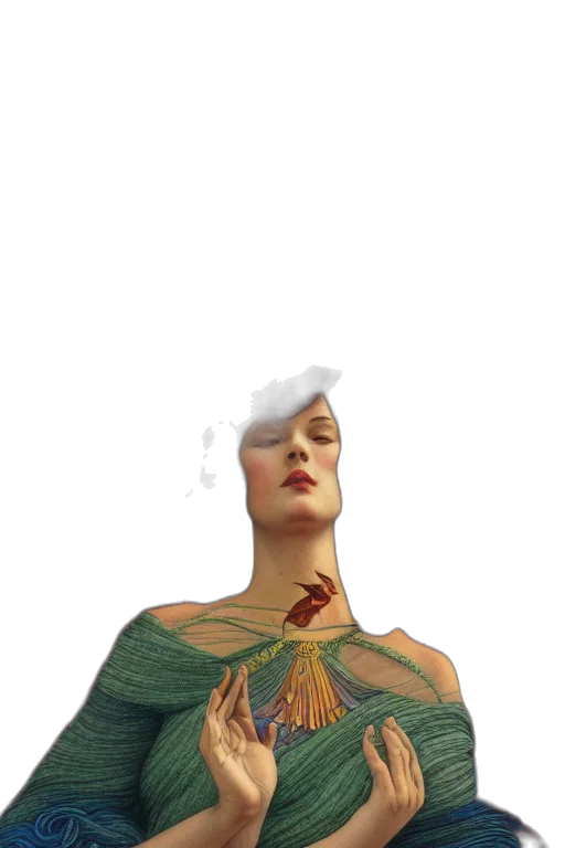 dress, face, crown, mask transparent PNG cut-out