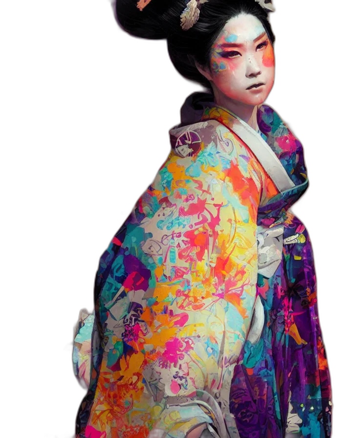 dress, staff, umbrella, face transparent PNG cut-out