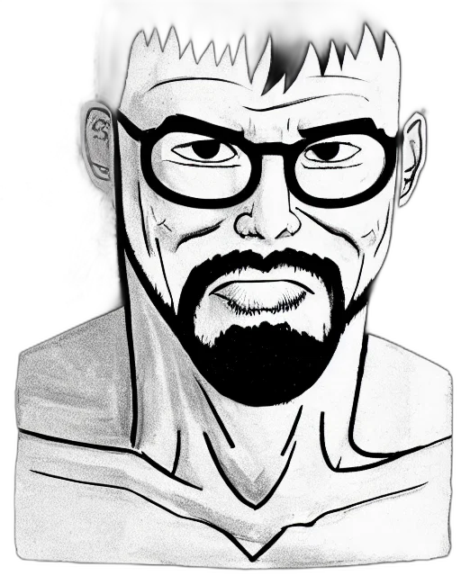 comic book art, cartoon, concept art, pencil sketch transparent PNG cut-out