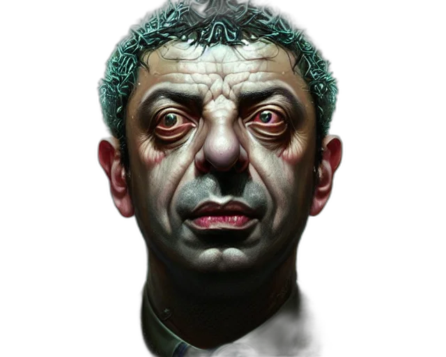 face, mask, staff, creature transparent PNG cut-out