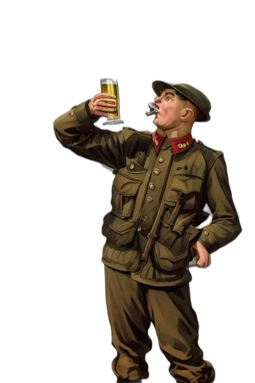 jacket, bottle, weapon, concept art, photorealistic, detailed, face, highly transparent PNG cut-out