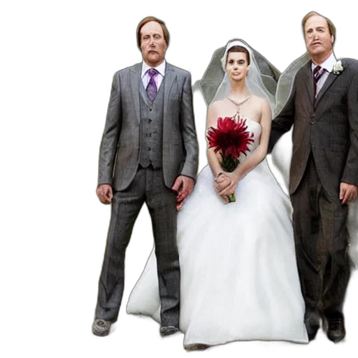 dress, among, saul, goodman, marriage transparent PNG cut-out