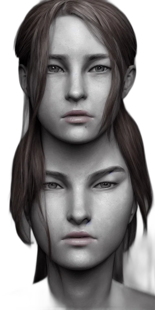 face, mask, hair, crown transparent PNG cut-out