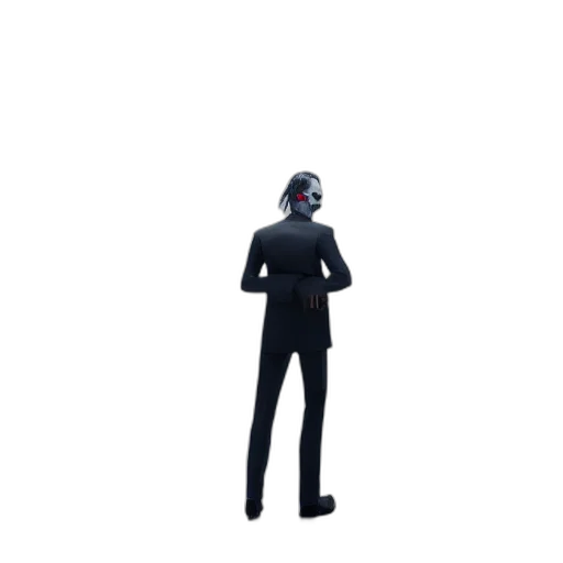 mask, jacket, staff, robot transparent PNG cut-out