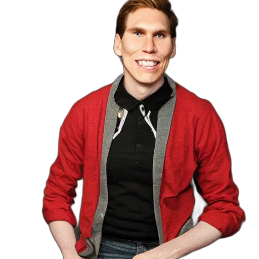 jacket, staff, face, creature transparent PNG cut-out
