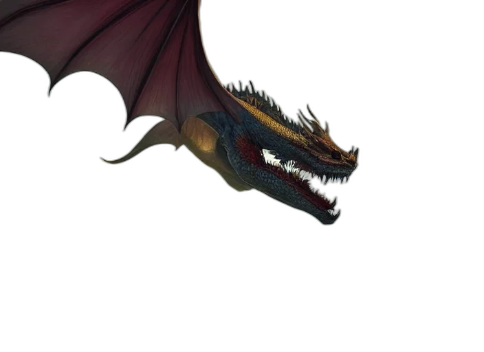 dragon, creature, animal, staff, fantasy art, concept art, 3d render, photorealistic transparent PNG cut-out