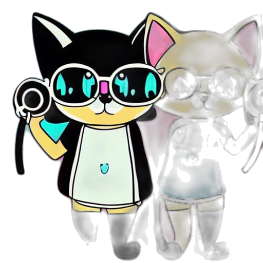 staff, weapon, vaporwave, 3d render transparent PNG cut-out