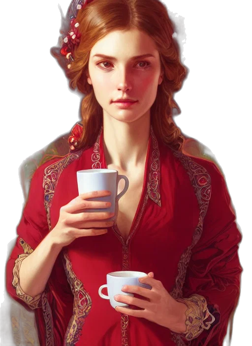 dress, crown, face, hat, photorealistic, oil painting, concept art, fantasy art transparent PNG cut-out