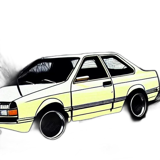 car, photorealistic, concept art, 3d render transparent PNG cut-out