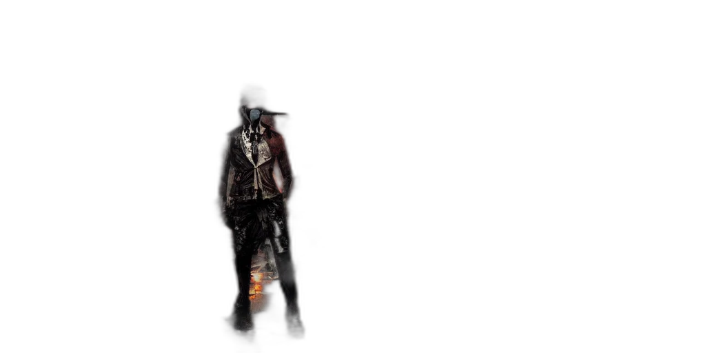 jacket, mask, robot, weapon transparent PNG cut-out