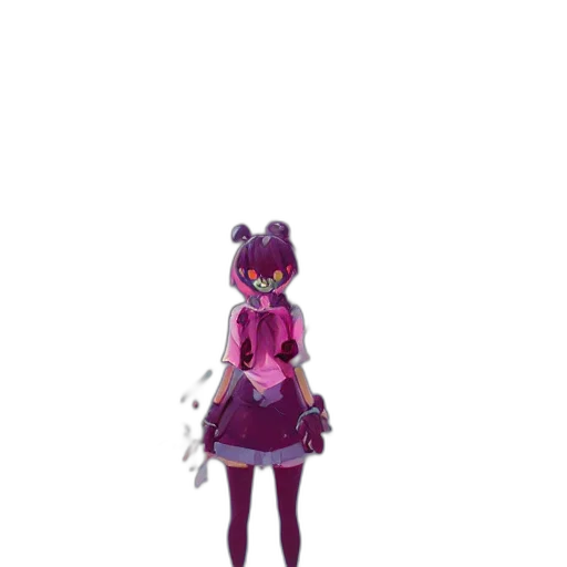 dress, staff, creature, robot, pixel art, concept art, anime, 3d render transparent PNG cut-out
