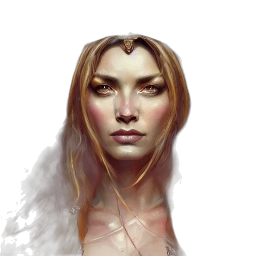face, crown, fantasy art, concept art transparent PNG cut-out