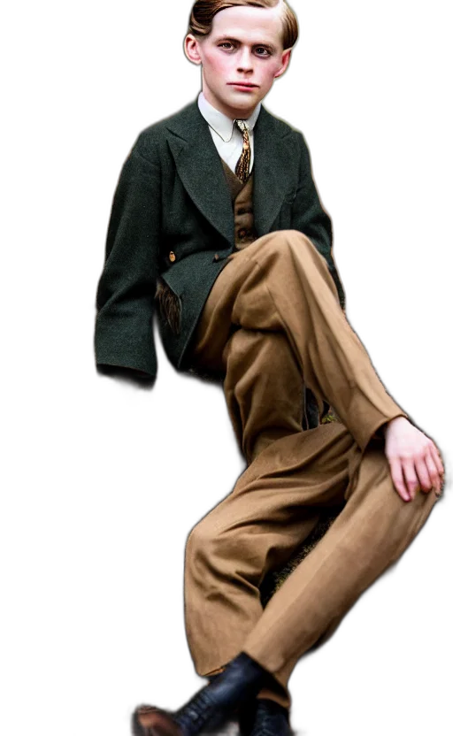 jacket, staff, face, creature transparent PNG cut-out