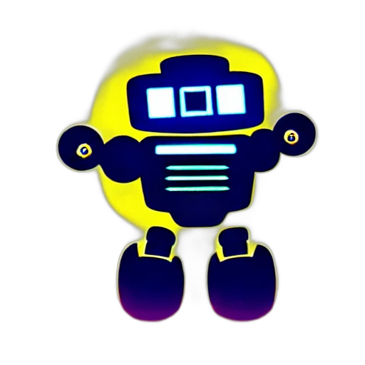 robot, staff, 3d render, pixel art, concept art, vaporwave, dream transparent PNG cut-out