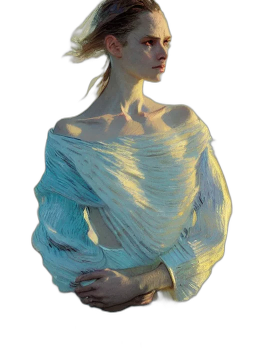 dress, jacket, jewelry, creature transparent PNG cut-out