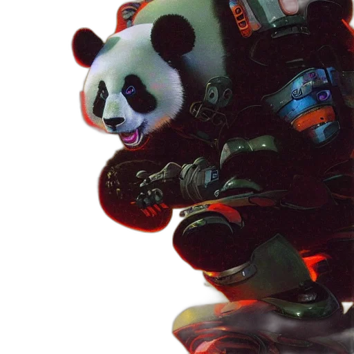 robot, weapon, animal, creature, 3d render, concept art, photorealistic, cyberpunk transparent PNG cut-out