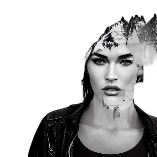 crown, face, mask, photorealistic, cyberpunk, concept art, fantasy art, double transparent PNG cut-out