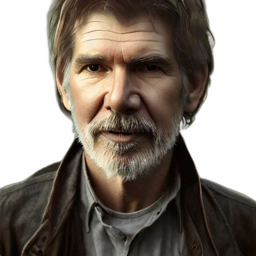 face, photorealistic, concept art, comic book art transparent PNG cut-out
