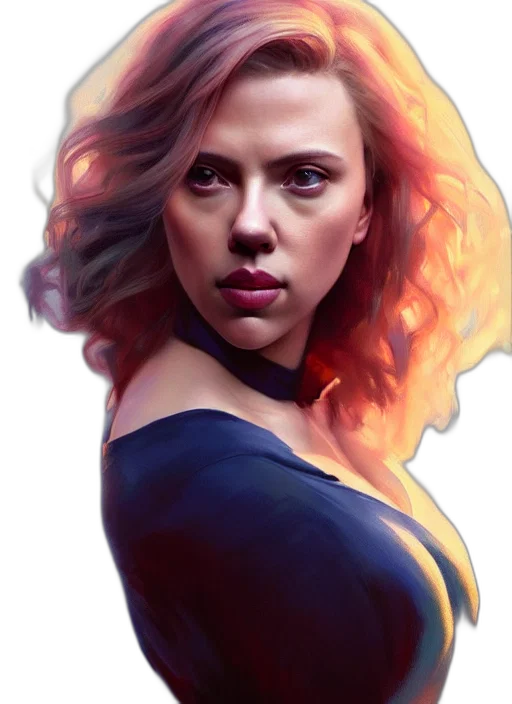face, dress, hair, photorealistic transparent PNG cut-out