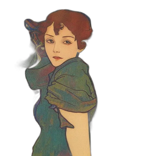 dress, face, watercolor, pixel art, concept art, fantasy art, fire, underwater transparent PNG cut-out