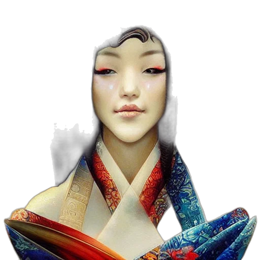 face, mask, staff, dragon transparent PNG cut-out
