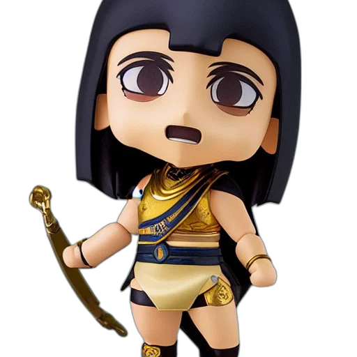 3d render, fantasy art, concept art, cartoon, horus, nendoroid transparent PNG cut-out